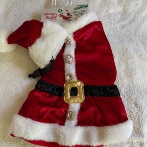 DOG CLOTHES, COSTUME, CHRISTMAS (SANTA / MS. CLAUSE WITH HAT)